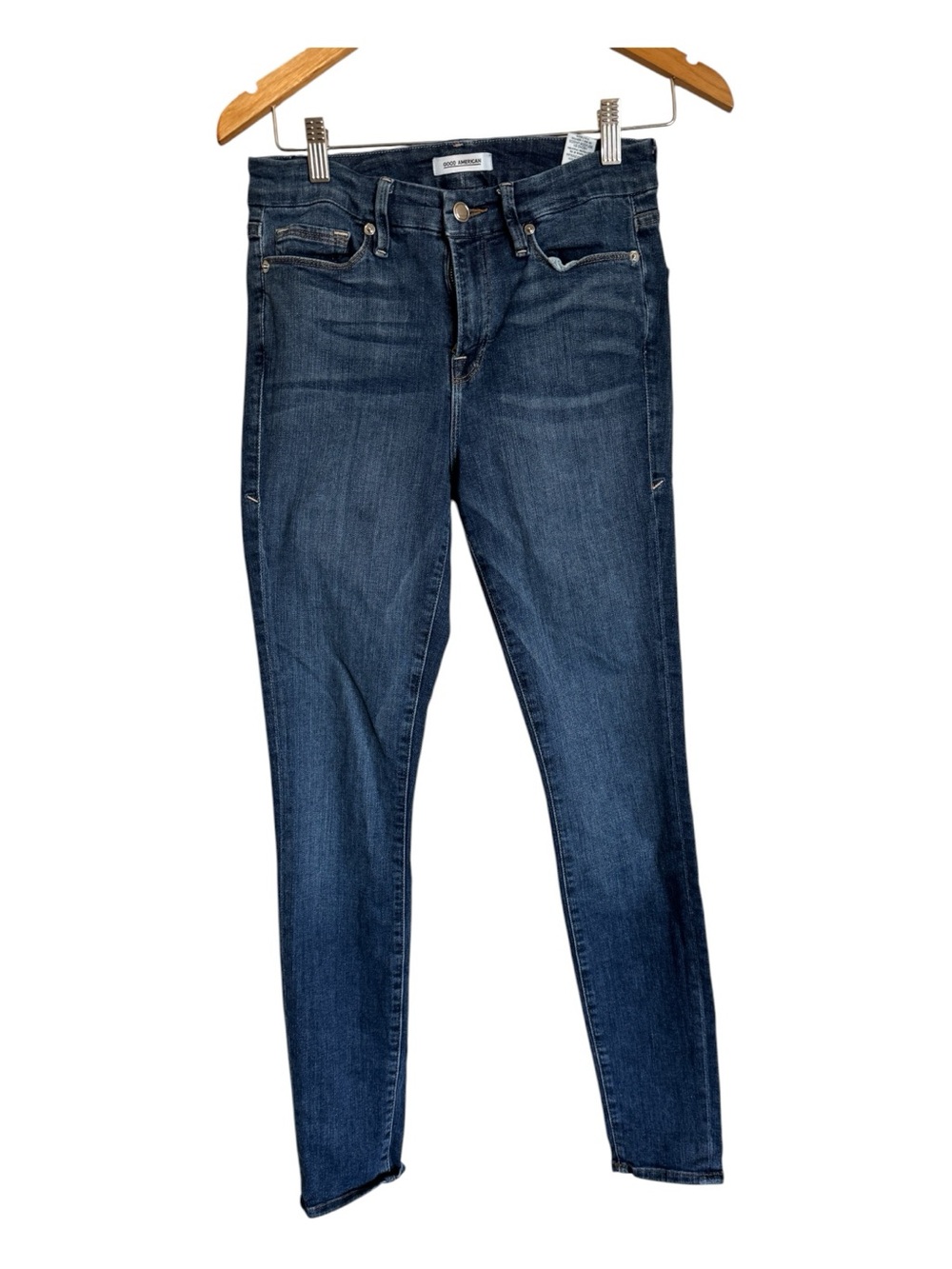 GOOD AMERICAN Dark Blue Skinny Jeans 6/28 30”inseam